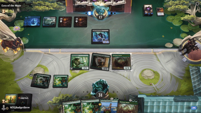 Watch MTG Arena Video Replay - Mono Green by MTGBudgetBrew VS Dimir Mill by Ezra of the Maze - Historic Play