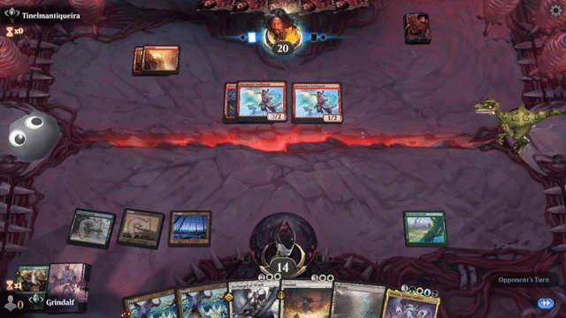 Watch MTG Arena Video Replay - Selesnya Control by Grindalf VS Mono Red Aggro by Tinelmantiqueira - Standard Ranked