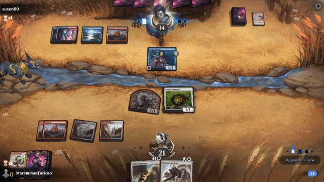 Watch MTG Arena Video Replay - Misc by MaremmanFurioso VS Misc by suxen00 - MWM Standard FDN Constructed
