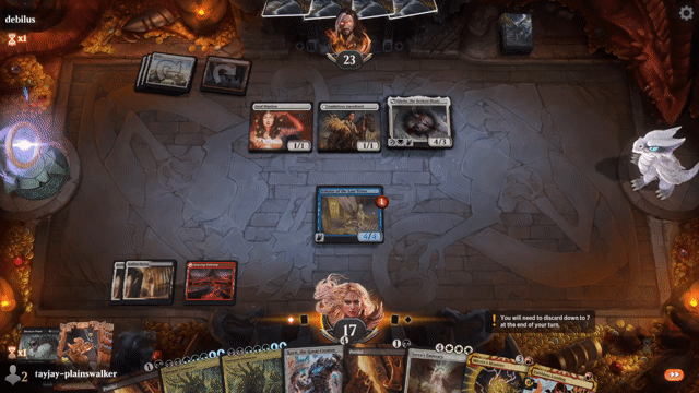 Watch MTG Arena Video Replay - Mardu Ultimatum	 by tayjay-plainswalker VS Mardu Aggro by debilus - Historic Play