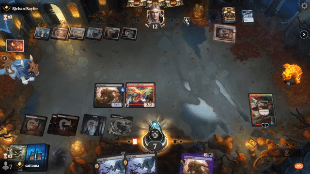 Watch MTG Arena Video Replay - Jund Midrange by saitama VS Jeskai Control by RichardSayfer - Timeless Ranked