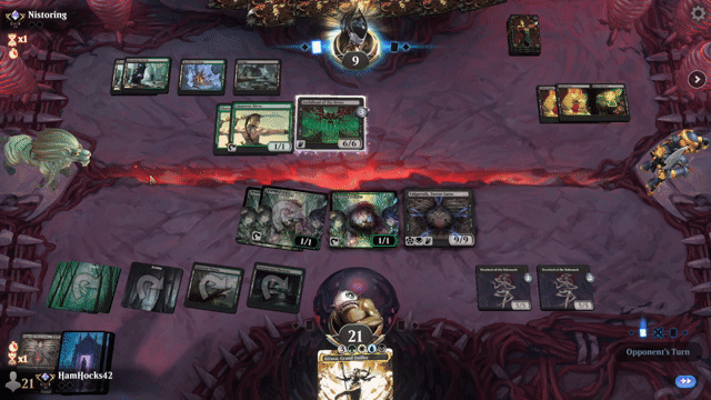 Watch MTG Arena Video Replay - Golgari Midrange by HamHocks42 VS Golgari Midrange by Nistoring - Standard Traditional Ranked