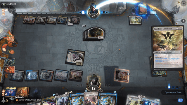 Watch MTG Arena Video Replay - Dimir Tempo by Juliandx VS Mystic Forge Combo by eldritch - Timeless Traditional Ranked