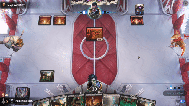 Watch MTG Arena Video Replay - Mono Black Combo by NumbSkullMTG VS Mono Red  by MagicWC15MTG - Standard Ranked