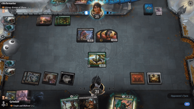 Watch MTG Arena Video Replay - Yargle and Multani by Grindalf VS Gitrog, Horror of Zhava by chickenarise - MWM Yargle Standard Brawl