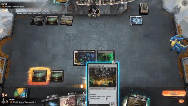 Watch MTG Arena Video Replay - K'rrik, Son of Yawgmoth by utku VS Elenda, the Dusk Rose by Newt - Historic Brawl