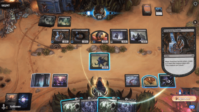 Watch MTG Arena Video Replay - Mono Black Control by Xelforme VS Mono Black Aggro by SIGINT - Explorer Challenge Match
