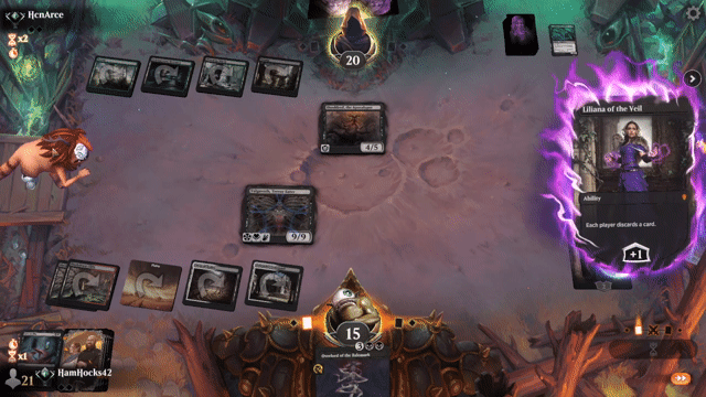 Watch MTG Arena Video Replay - Mardu Midrange by HamHocks42 VS Golgari Poison by HcnArce - Standard Traditional Ranked
