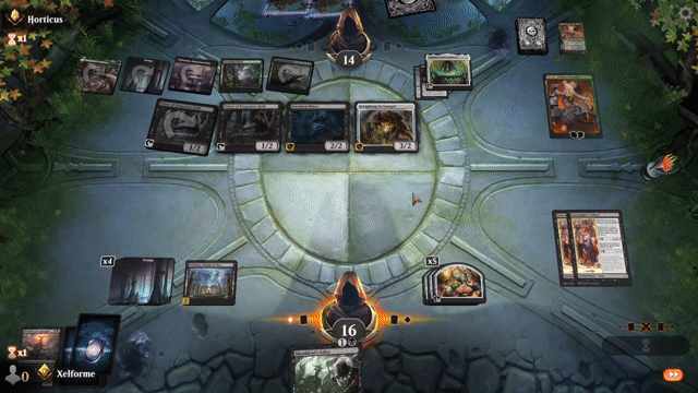 Watch MTG Arena Video Replay - Mono Black Midrange by Xelforme VS Golgari Midrange by Horticus - Explorer Ranked