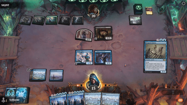 Watch MTG Arena Video Replay - Mono Blue Control by Xelforme VS Golgari Midrange by SIGINT - Explorer Challenge Match