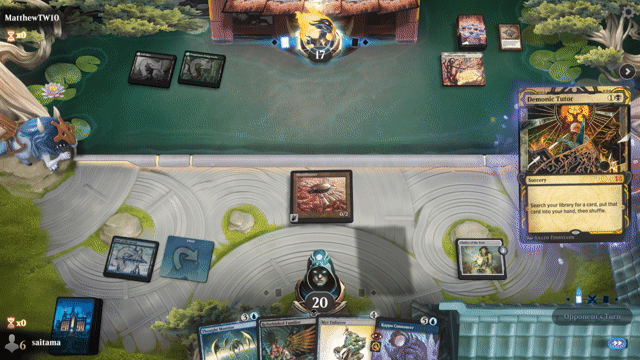 Watch MTG Arena Video Replay - Dimir Midrange by saitama VS Abzan Control by MatthewTW10 - Timeless Play