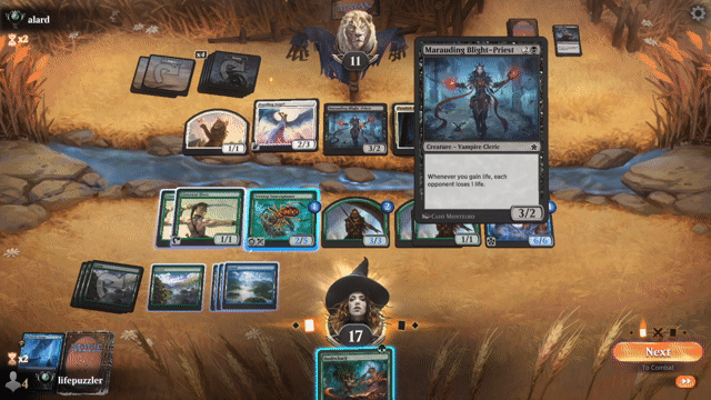 Watch MTG Arena Video Replay - GU by lifepuzzler VS BW by alard - Premier Draft Ranked