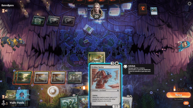 Watch MTG Arena Video Replay - Selesnya Aggro by Wulfy Panda VS Dimir Control by BatesRates - Standard Play