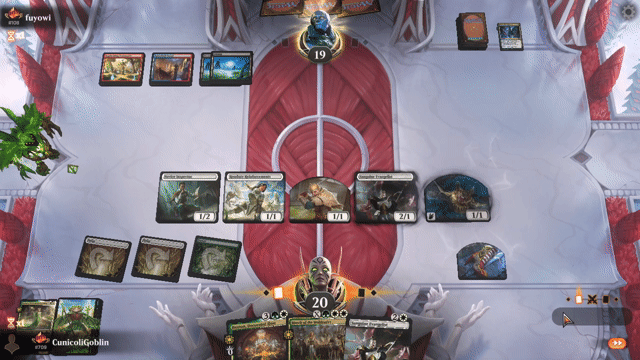 Watch MTG Arena Video Replay - Selesnya Aggro by CunicoliGoblin VS Grixis Control by fuyowi - Alchemy Ranked