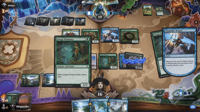 Watch MTG Arena Video Replay - GU by lifepuzzler VS GU by rivets - Premier Draft Ranked