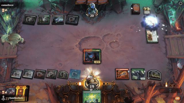 Watch MTG Arena Video Replay - Gruul Aggro by HamHocks42 VS Golgari Control by eamathtest - Standard Play