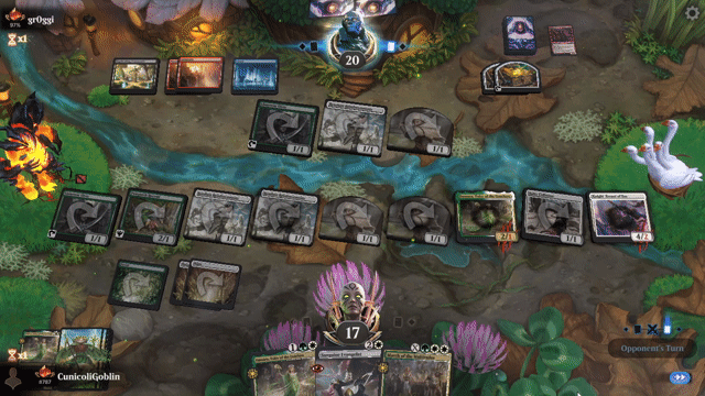 Watch MTG Arena Video Replay - Selesnya Aggro by CunicoliGoblin VS Grixis Control by gr0ggi - Alchemy Ranked