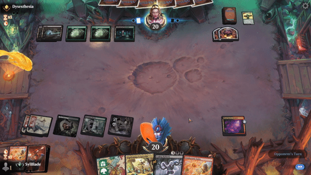 Watch MTG Arena Video Replay - Jund Reanimator by SylBlade VS Golgari Aggro by Dysesthesia - Alchemy Traditional Ranked