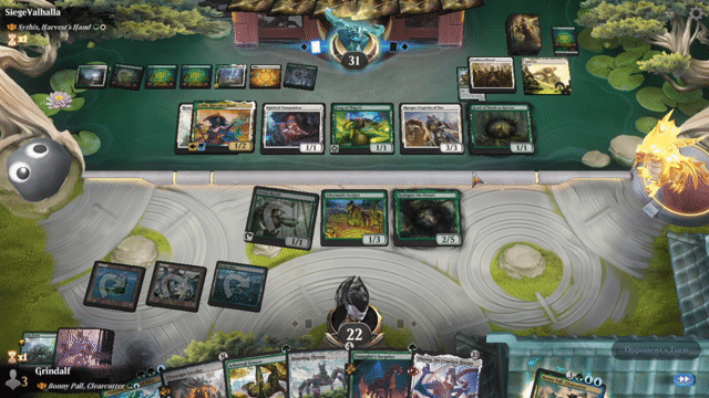 Watch MTG Arena Video Replay - Bonny Pall, Clearcutter by Grindalf VS Sythis, Harvest's Hand by SiegeValhalla - Historic Brawl