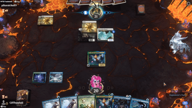 Watch MTG Arena Video Replay - Simic Control by GBThundaII VS Mono White Aggro by pikaraichu89 - Explorer Play