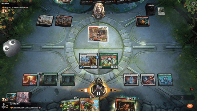 Watch MTG Arena Video Replay - Halana and Alena, Partners by Grindalf VS Reyav, Master Smith by moves - Historic Brawl