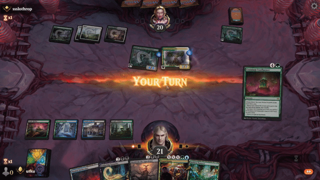 Watch MTG Arena Video Replay - Sultai Midrange by utku VS Selesnya Midrange by ssslothrop - Standard Ranked