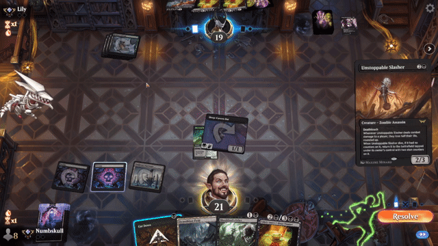 Watch MTG Arena Video Replay - Mono Black Midrange by Numbskull VS Golgari Midrange by Lily - Standard Traditional Ranked