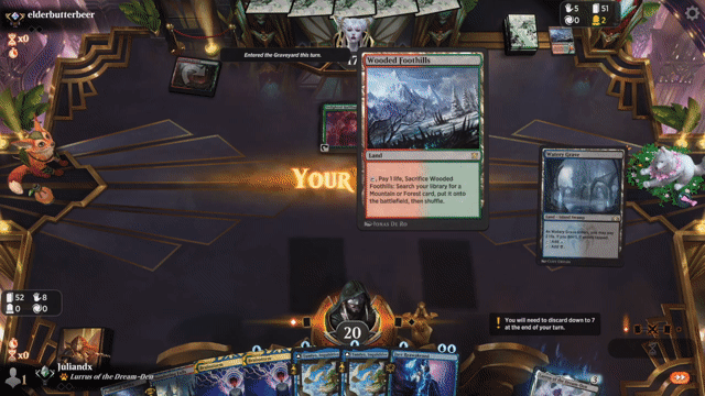 Watch MTG Arena Video Replay - Dimir Tempo by Juliandx VS Woodland Combo by elderbutterbeer - Timeless Traditional Ranked