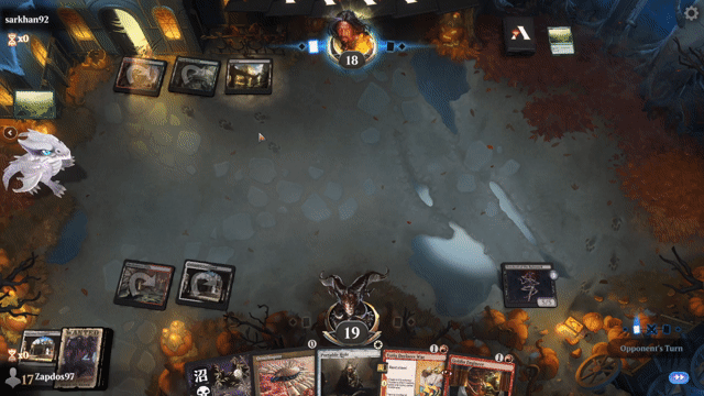 Watch MTG Arena Video Replay - Mardu Greasefang by Zapdos97 VS Golgari Reanimator by sarkhan92 - Historic Event