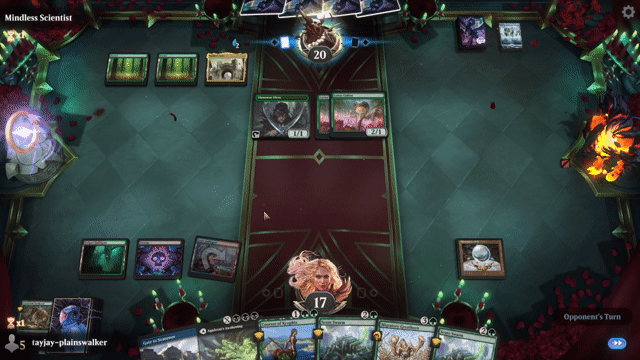Watch MTG Arena Video Replay -  by tayjay-plainswalker VS Mono Green by Mindless Scientist - Historic Play