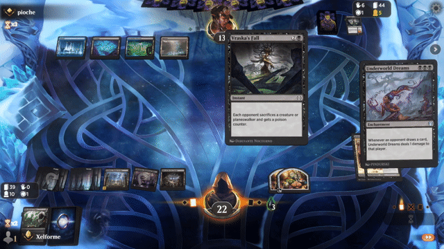 Watch MTG Arena Video Replay - Mono Black Midrange by Xelforme VS Dimir Control by pioche - Explorer Ranked