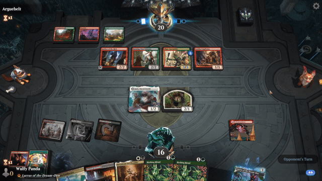 Watch MTG Arena Video Replay - 4 Color Samwise by Wulfy Panda VS Gruul Aggro by Arguebelt - Historic Play