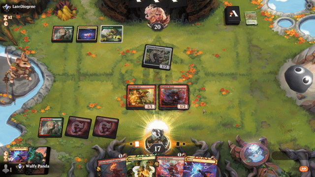 Watch MTG Arena Video Replay -  by Wulfy Panda VS Naya Rabbits by LateDiogene - Standard Traditional Ranked