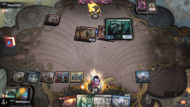 Watch MTG Arena Video Replay - Temur Control by Multikuneru VS Mono Red Aggro by Player54267 - Explorer Ranked