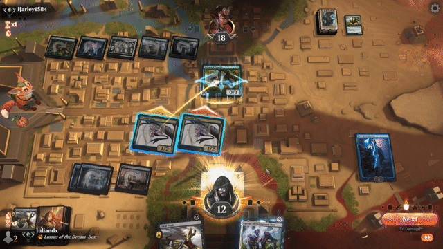 Watch MTG Arena Video Replay - Dimir Tempo by Juliandx VS Titan Field by Harley1584 - Timeless Traditional Ranked