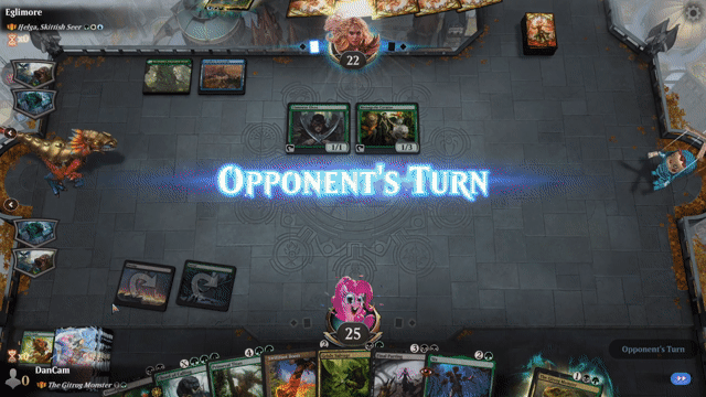 Watch MTG Arena Video Replay - The Gitrog Monster by DanCam VS Helga, Skittish Seer by Eglimore - MWM Yargle Standard Brawl