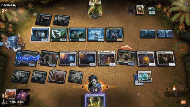 Watch MTG Arena Video Replay - Rogue by Wulfy Panda VS GU by ColdBlackSky - MWM Jump In