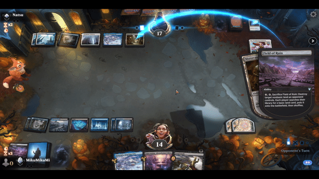 Watch MTG Arena Video Replay - Dimir Control by MikuMikuMi VS Rogue by Natsu - Explorer Traditional Ranked