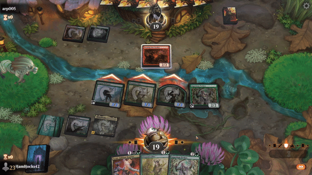 Watch MTG Arena Video Replay - Golgari Aggro by HamHocks42 VS Gruul Aggro by arp005 - Standard Play