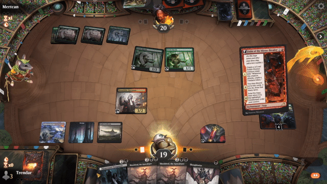 Watch MTG Arena Video Replay - Rakdos Midrange by Trendar VS Mono Green Devotion by Mertcan - Explorer Tournament Match