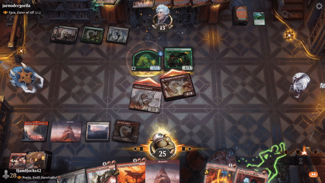 Watch MTG Arena Video Replay - Rogue by HamHocks42 VS Ygra, Eater of All by jarnodccgorila - Historic Brawl Challenge Match