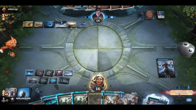 Watch MTG Arena Video Replay - Dimir Control by MikuMikuMi VS Azorius Control by whitezgz - Explorer Traditional Ranked