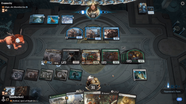 Watch MTG Arena Video Replay - Nethroi, Apex of Death by HamHocks42 VS Eluge, the Shoreless Sea by Evanocity - Historic Brawl