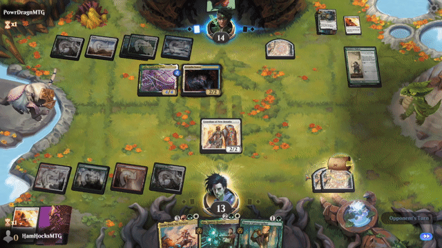 Watch MTG Arena Video Replay - Naya Midrange by HamHocksMTG VS Selesnya Enchantments by PowrDragnMTG - Standard Play