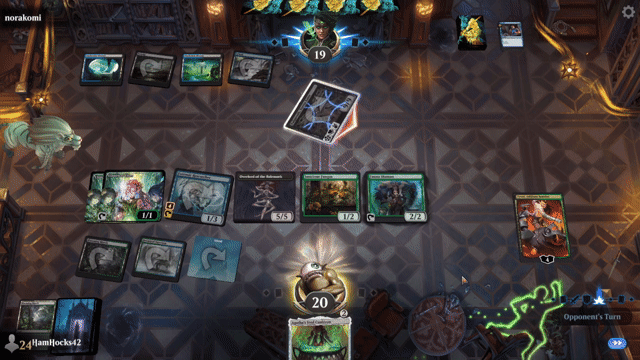 Watch MTG Arena Video Replay - Sultai Midrange by HamHocks42 VS Dimir Midrange by norakomi - Standard Challenge Match