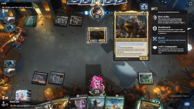 Watch MTG Arena Video Replay - The Gitrog Monster by DanCam VS Thalia and The Gitrog Monster by ewb - MWM Yargle Standard Brawl