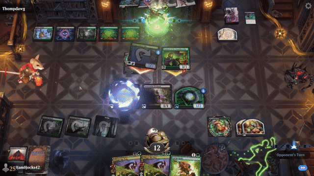 Watch MTG Arena Video Replay - Golgari Roots by HamHocks42 VS Golgari Poison by Thompdawg - Standard Challenge Match