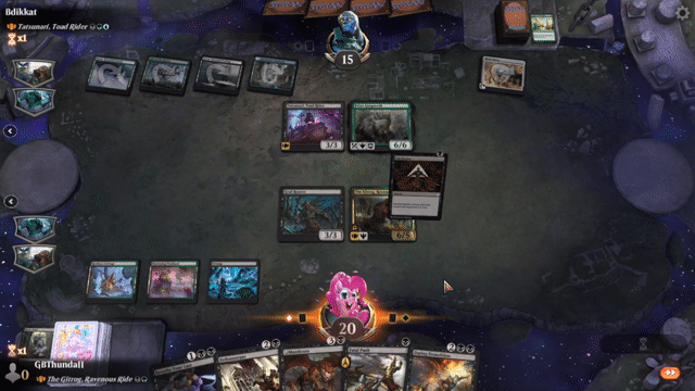 Watch MTG Arena Video Replay - The Gitrog, Ravenous Ride by GBThundaII VS Tatsunari, Toad Rider by Bdikkat - MWM Yargle Standard Brawl