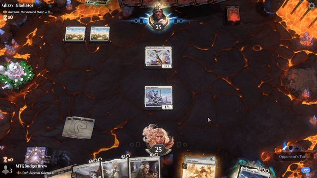 Watch MTG Arena Video Replay - God-Eternal Oketra by MTGBudgetBrew VS Buxton, Decorated Host by Glizzy_Gladiator - Historic Brawl