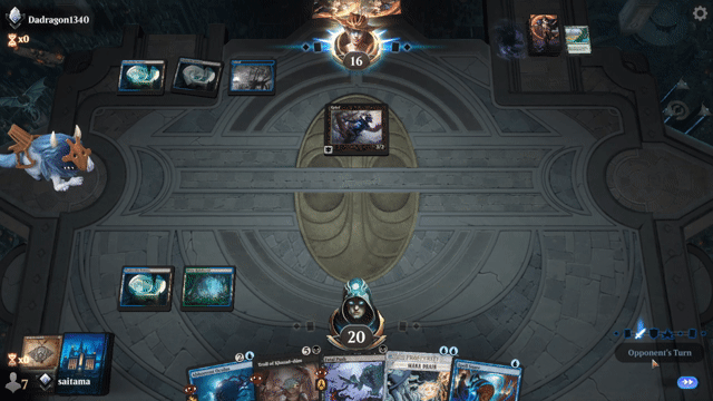 Watch MTG Arena Video Replay - Dimir Midrange by saitama VS Sultai Midrange by Dadragon1340 - Timeless Ranked